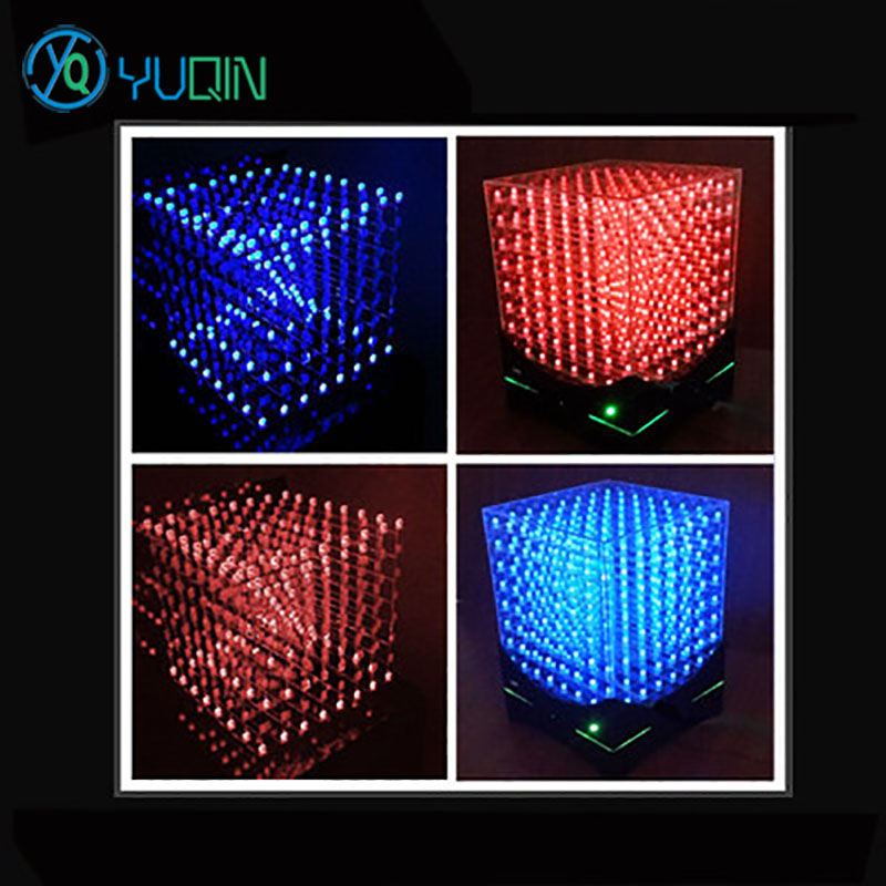 DIY 3D8 LED Cube Kit 8x8x8 wit - Rgb Led Matrix 8X8 recension och pris