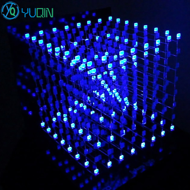 DIY 3D8 LED Cube Kit 8x8x8 wit - Rgb Led Matrix 8X8 recension och pris