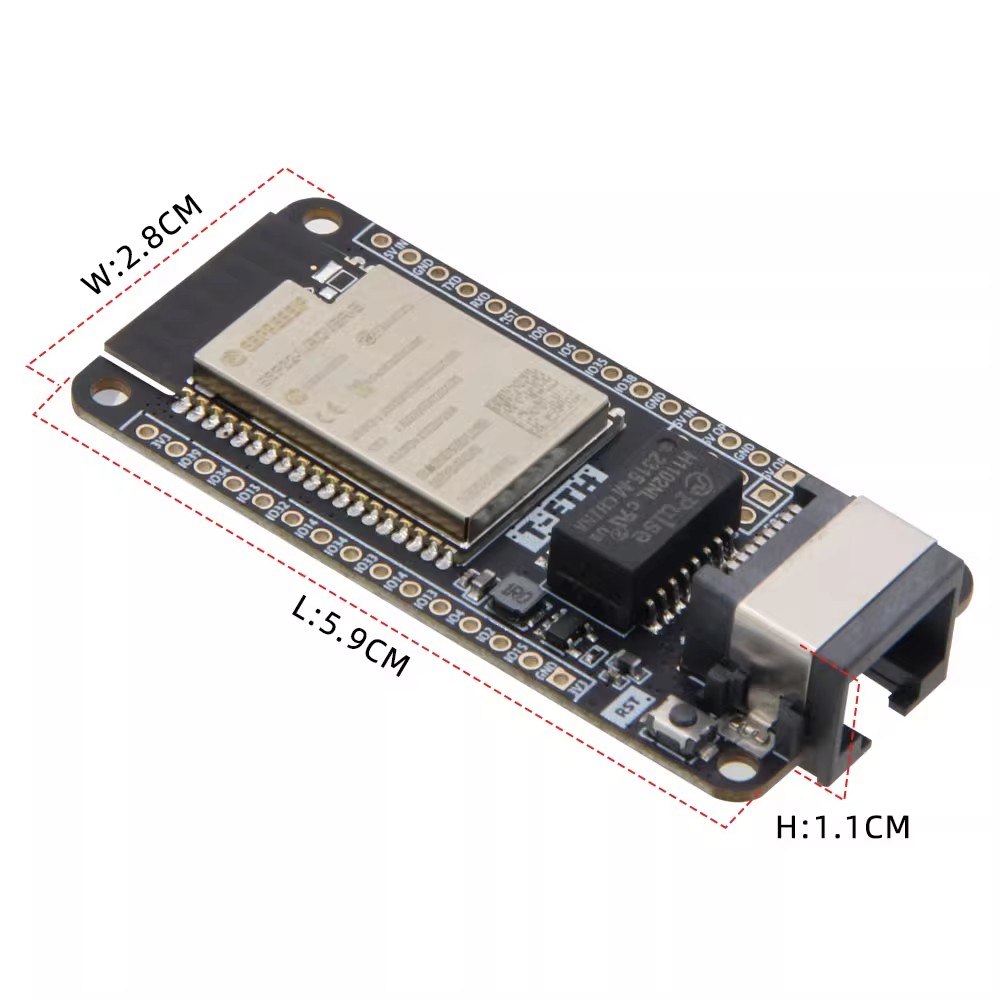 LILYGO T‑ETH‑Lite Dev Board,ES - Ethernet Module W5500 recension och pris