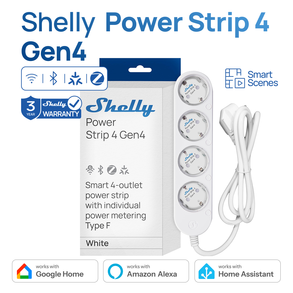 Shelly Power Strip 4 Gen4 Smar - Shelly Relay Module recension och pris
